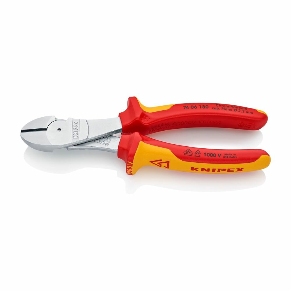 Бокорезы KNIPEX особо мощные, VDE, длина 180 мм KN-7406180 — фото 1
