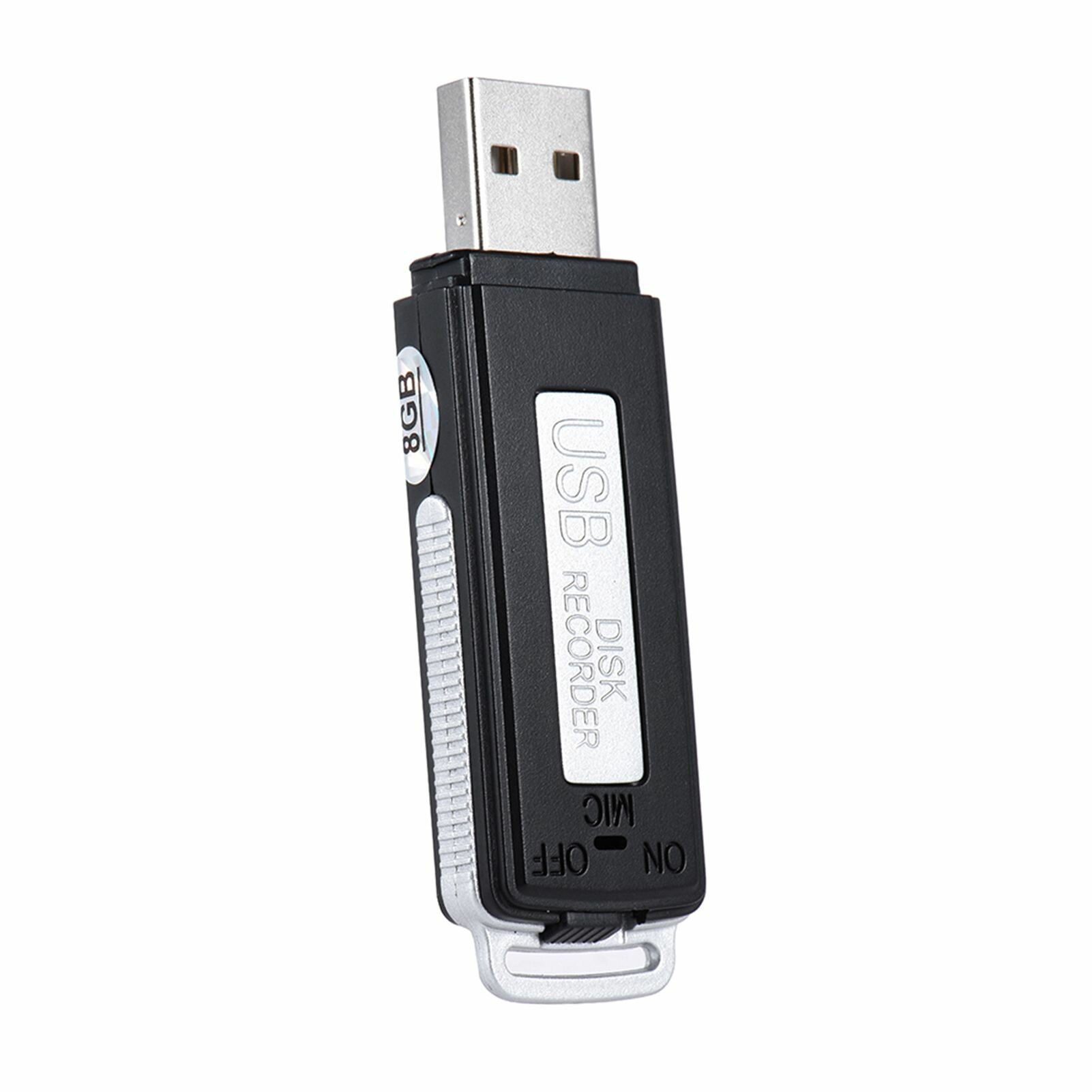 Портативный USB-диктофон емкостью 8 ГБ, компактный цифровой аудиорекордер для интервью, лекций, встреч и диктовки