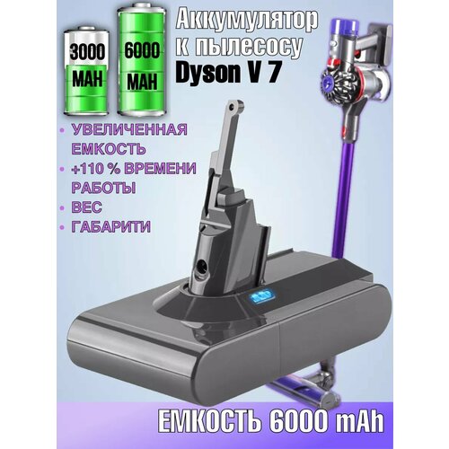 Аккумуляторная батарея для Dyson V7 (SV11) / аналог / 6000 mAh/Li-ion