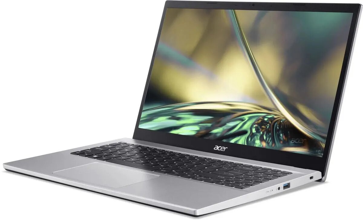 Hоутбук Аcеr Aspirе 3 A315-59G-52KM (Intel Core i5-1235U/15.6"/1920x1080/8Gb/256Gb SSD/GeForce MX550/без OS) Silver — фото 1