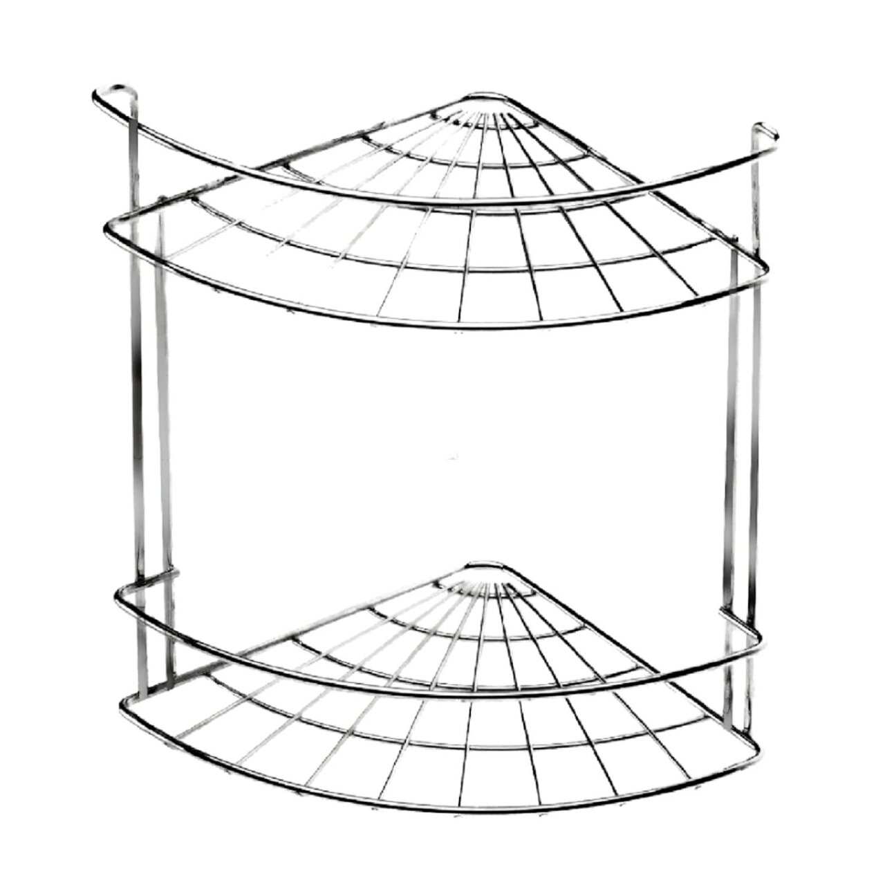Полка угловая 2-х ярусная Slim 24х18х24 см