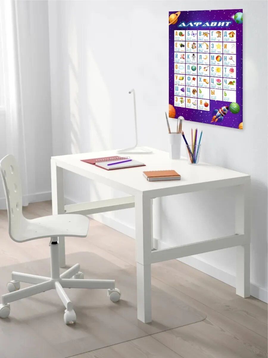 Плакат алфавит для мальчика Формат А3 — фото 1