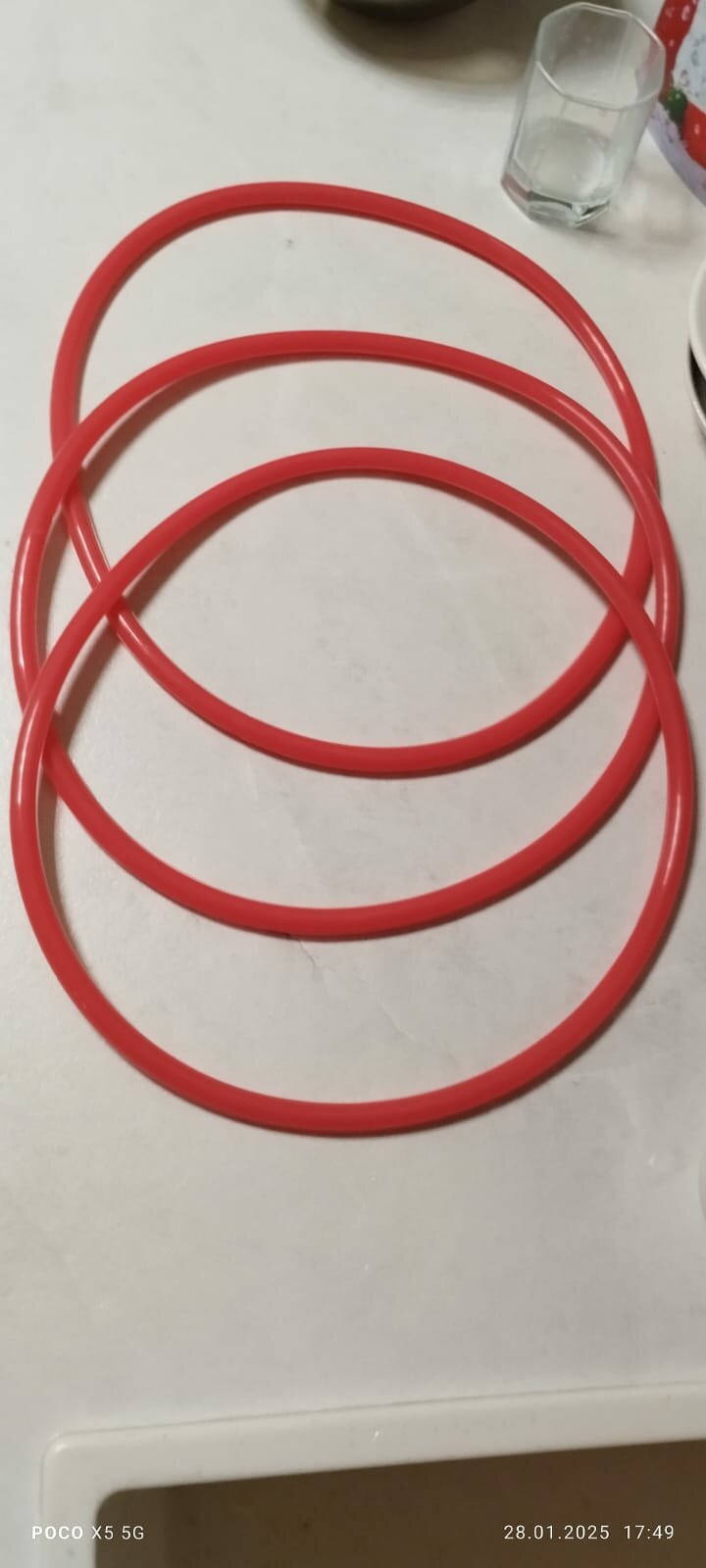 Уплотнительное силиконовое кольцо (вн Ф 290мм, внеш Ф 310мм) (3шт)