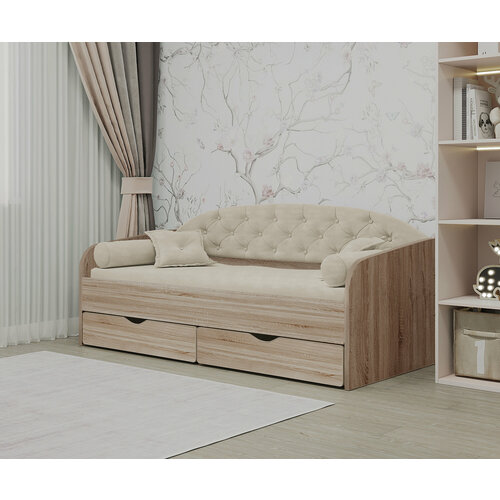 Matrix кровать с мягкой спинкой Sofa 9 160x80 см цвет мята 16400₽