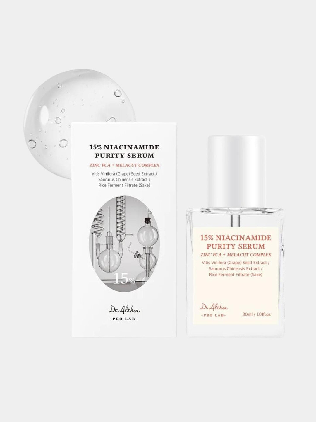 Сыворотка с ниацинамидом и цинком Dr.Althea 15% Niacinamide Purity Serum, 30 мл — фото 1