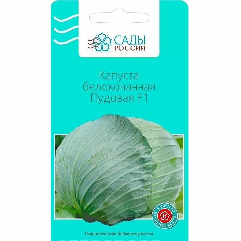 Семена Сады России  Капуста белокочанная  Пудовая  16 шт