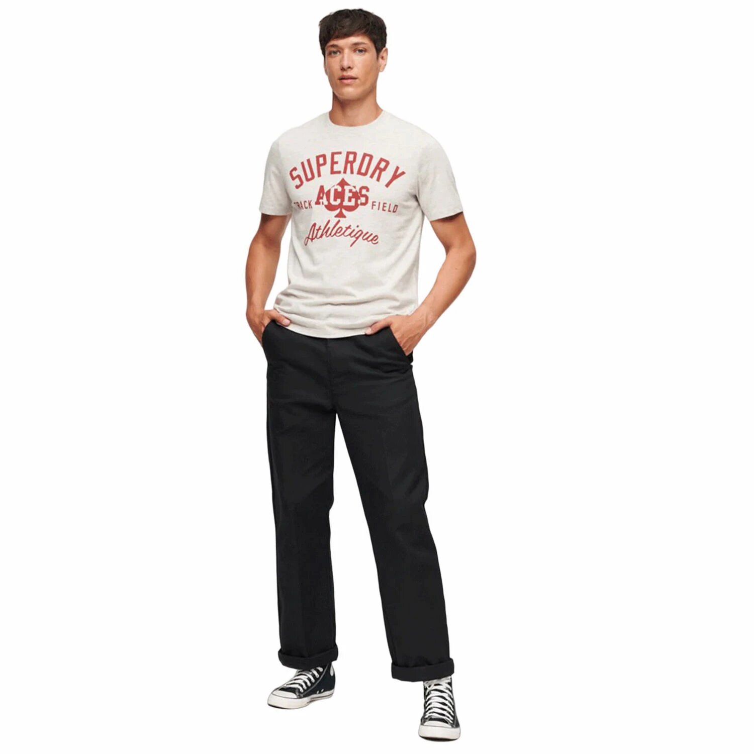 Футболка Superdry, размер XL, белый — фото 1