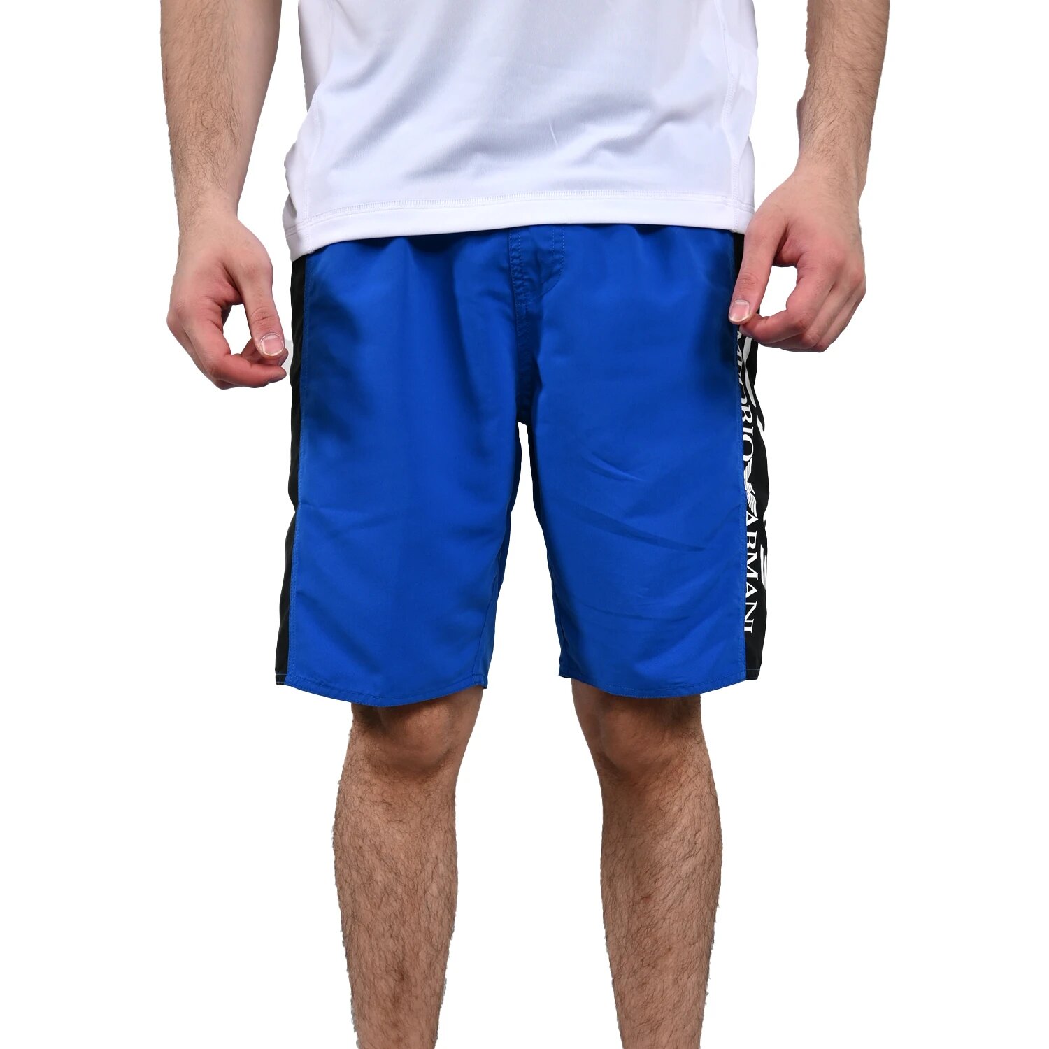 Шорты EA7 EMPORIO ARMANI, размер S, синий