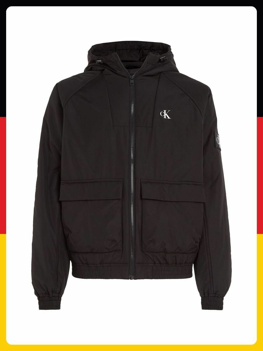 Бомбер Calvin Klein Jeans Базовая коллекция, размер L, черный