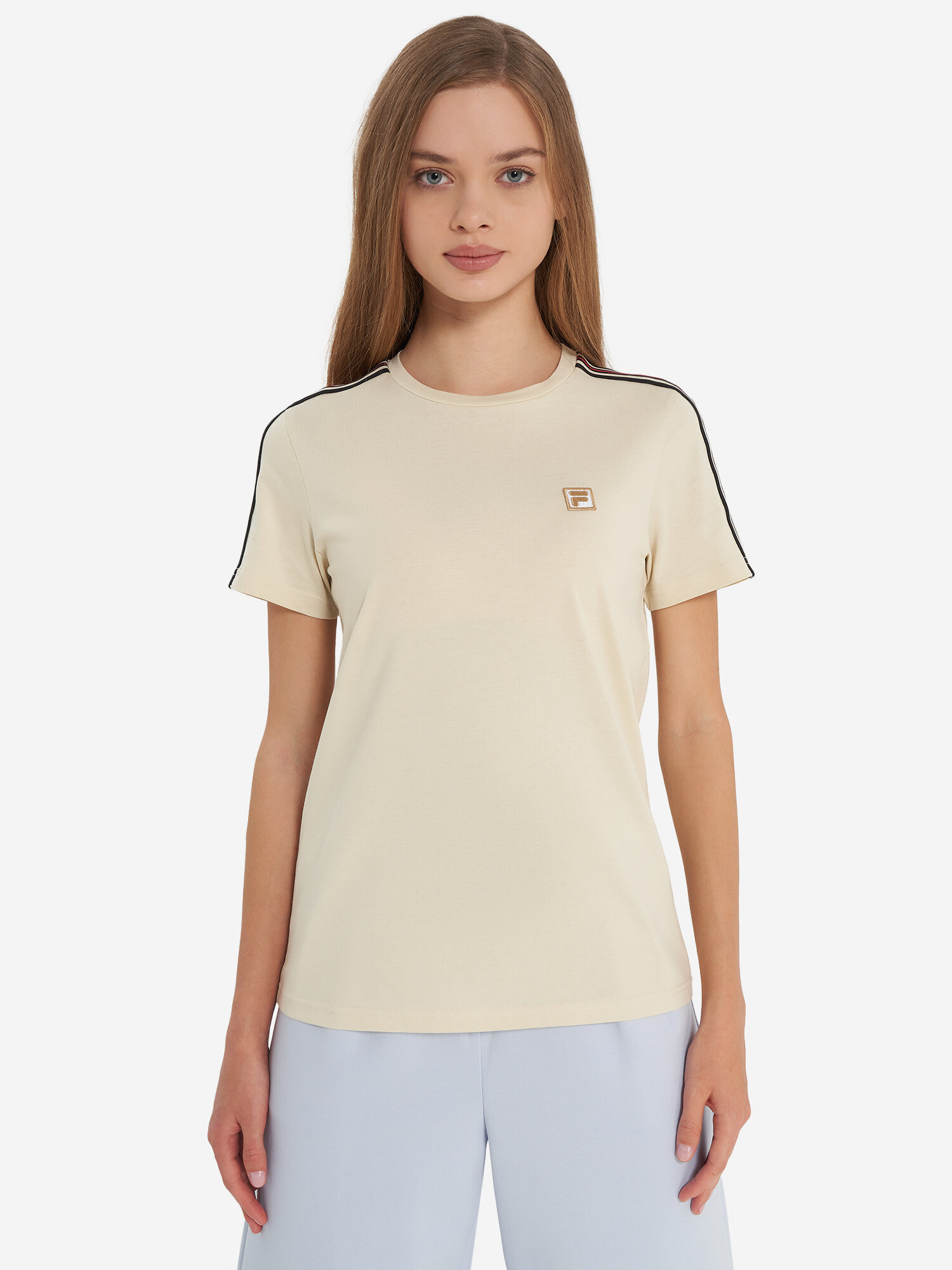 Футболка Fila, размер 52, светло-бежевый — фото 1