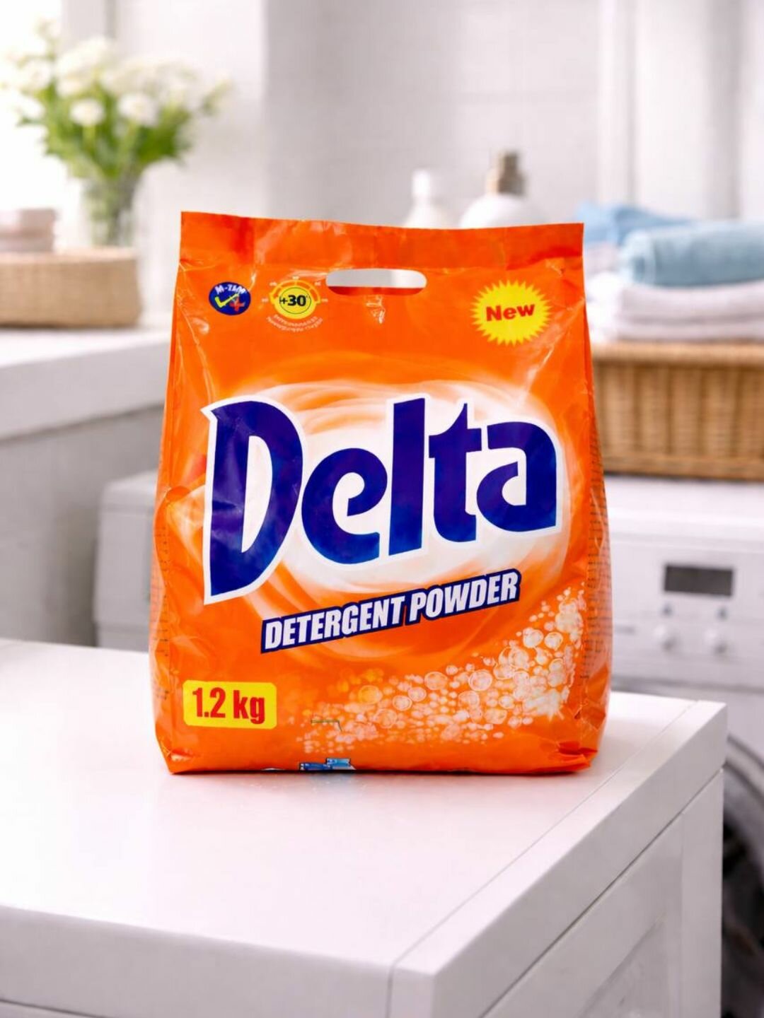 Стиральный порошок DELTA, для ручной и полуавтоматической стирки, 1200 г.