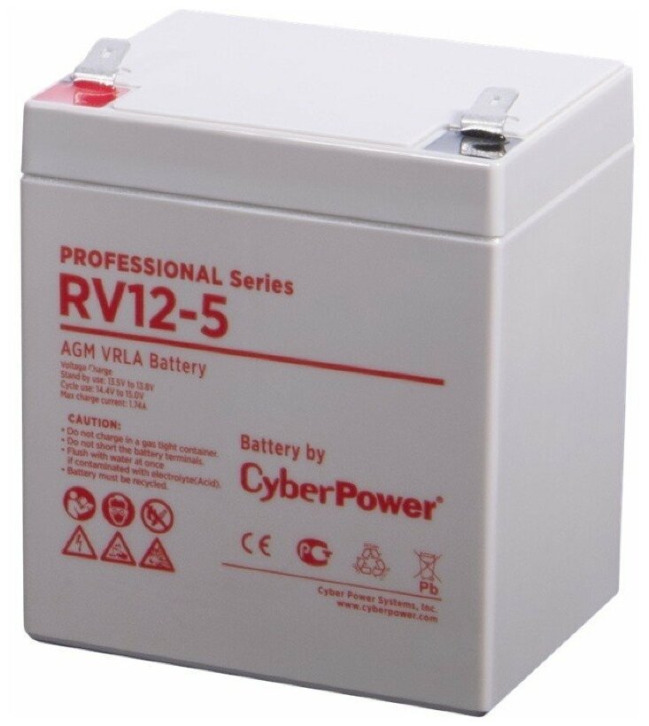 Аккумулятор CyberPower RV 12-5 (12V 5Ah)