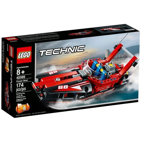 конструктор lego technic 42089 power boat Конструктор LEGO Technic 42089 Моторная лодка, 174 дет.