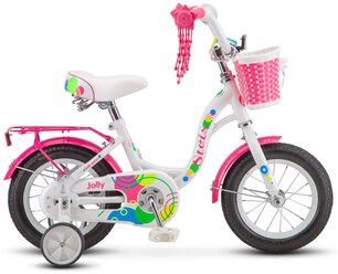 Детский велосипед STELS Jolly 12 V010 (2020) белый/розовый (требует финальной сборки)