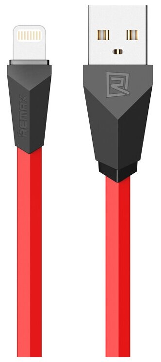 USB кабель Remax RC-030i Alien Lightning 8-pin, 1м, TPE, красный