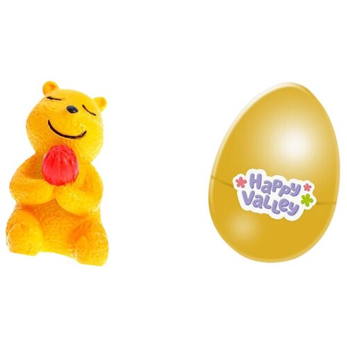Happy Valley Игрушка-сюрприз в яйце «Вау-сюрприз» зверята, цвет жёлтый, микс happy valley игрушка сюрприз в яйце вау сюрприз зверята цвет синий