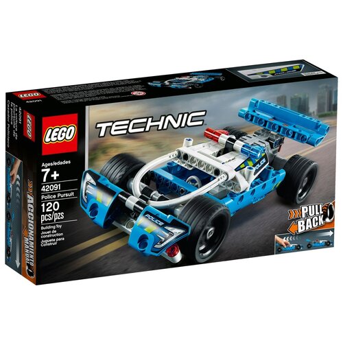 lego lego city 60317 лего город полицейская погоня LEGO Technic 42091 Полицейская погоня, 120 дет.
