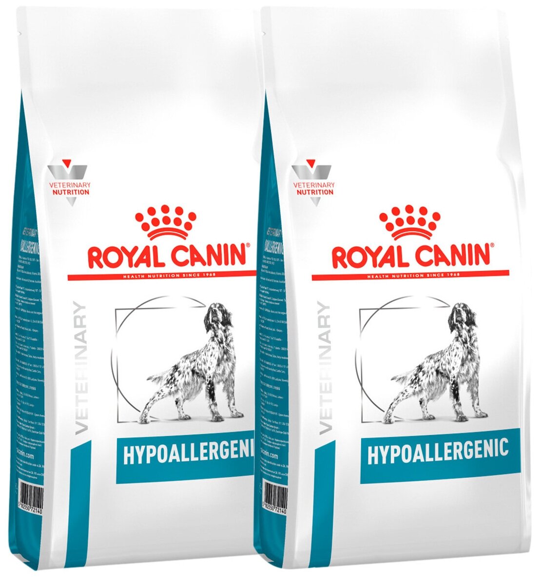 ROYAL CANIN HYPOALLERGENIC для взрослых собак при пищевой аллергии (2 + 2 кг)