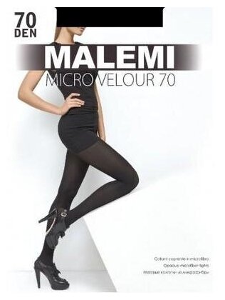 Колготки  Malemi Micro Velour, 70 den, размер 3, черный