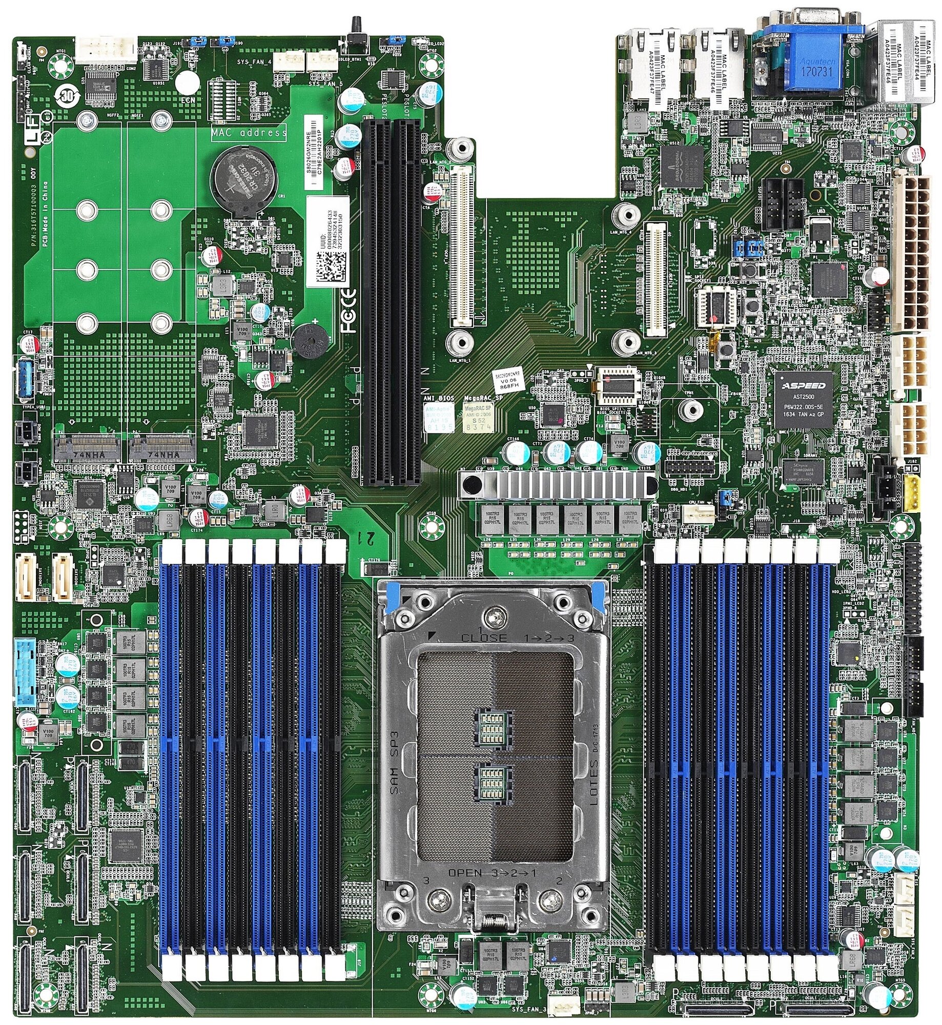 Материнская плата Tyan TYAN S8026GM2NRE (1) AMD EPYC™ 7000 Series (16)DDR4