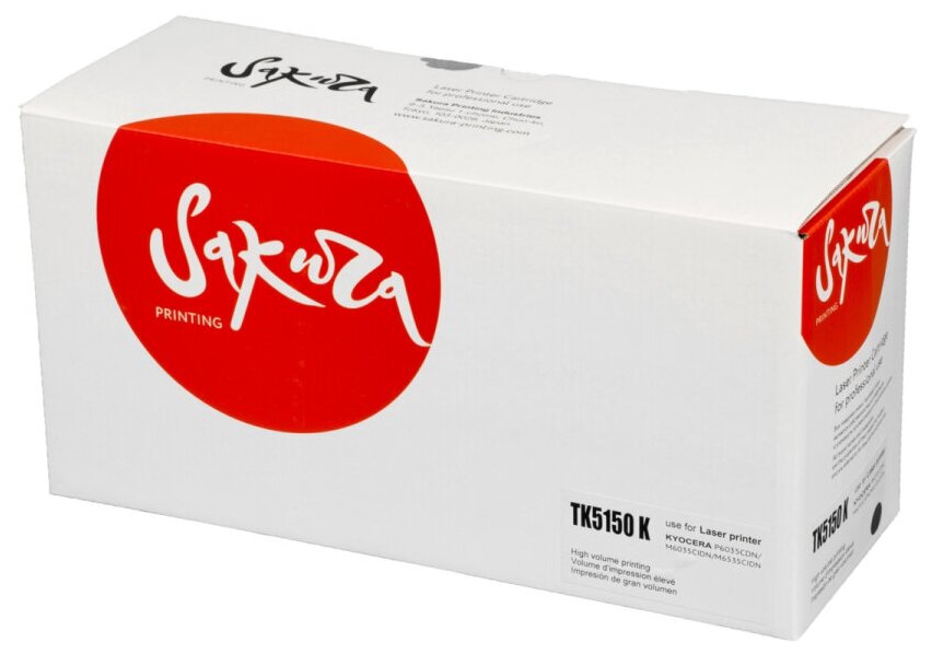 Картридж SAKURA TK-5150K черный для Kyocera ECOSYS P6035cdn/ M6035cidn/ M6535cidn совместимый (12K) (SATK5150K)