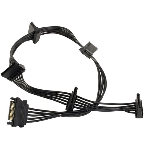 Переходник питания SATA | SATA (M) -> 5 x SATA (F) | ORIENT C585 переходник питания sata 15pin m 2 x sata 15pin f orient c573