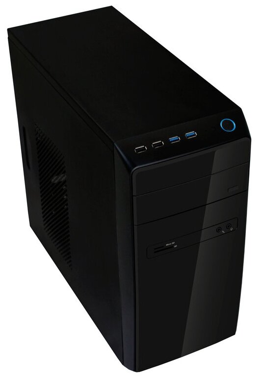 Корпус MiniTower Powerman ES726 Black PM-450ATX U2*2+U3*2+A(HD) mATX (6120259) - фото №4