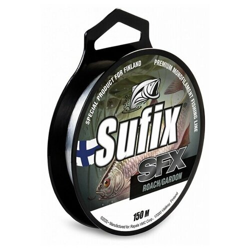 фото Монофильная леска sufix sfx roach прозрачный 0.16 мм 150 м 2.2 кг