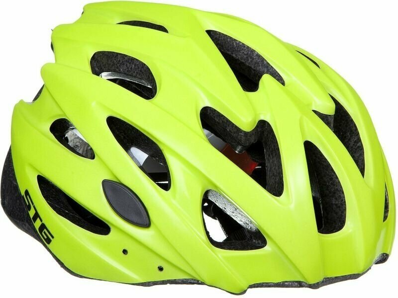 Шлем велосипедный MV29-A козырёк, 25 отверстий STG Х82398 L (58-61 см) Зелёный матовый