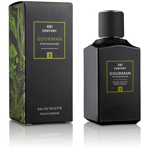 XXI CENTURY туалетная вода Туалетная вода для мужчин с феромонами Gourman №3, 100 мл, 374 г