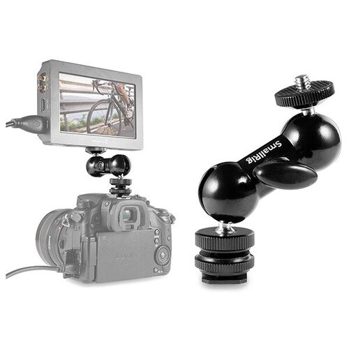 фото Держатель аксессуаров smallrig 1135 multi functional double ballhead w/ shoe mount + 1/4