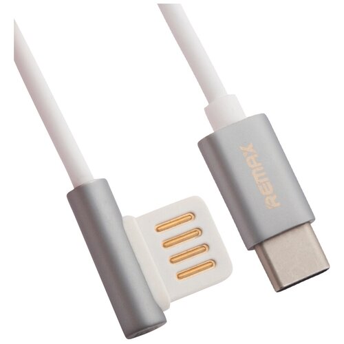 Кабель Remax Emperor USB - USB Type-C (RC-054a), 1 м, 1 шт., серебристый кабель remax emperor usb usb type c rc 054a 1 м черный