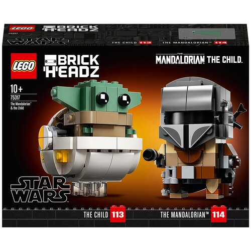 фото Лего 75317 the mandalorian & the child - конструктор brickheadz lego