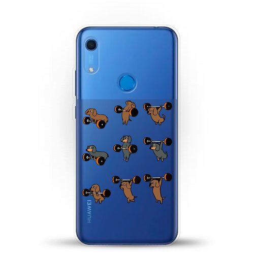 фото Силиконовый чехол спортивные таксы на huawei y6s andy & paul