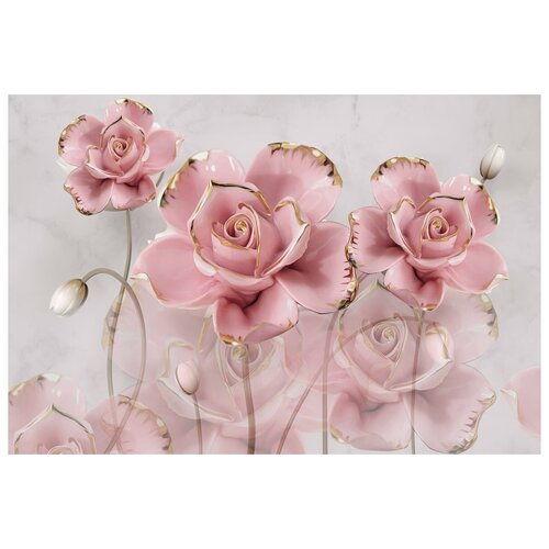 Фотообои Керамические розы 294*260