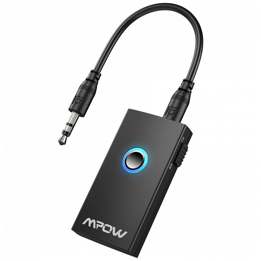 Mpow Беспроводной ресивер/трансмиттер Mpow Bluetooth 2 in 1 Transmitter Receiver черный MBT3