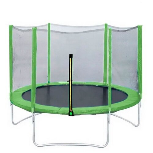 Батут DFC Trampoline Fitness 12ft наружн. сетка, св. зел. (366см) батут dfc monkey 50х50 син зел сетка 127х127см