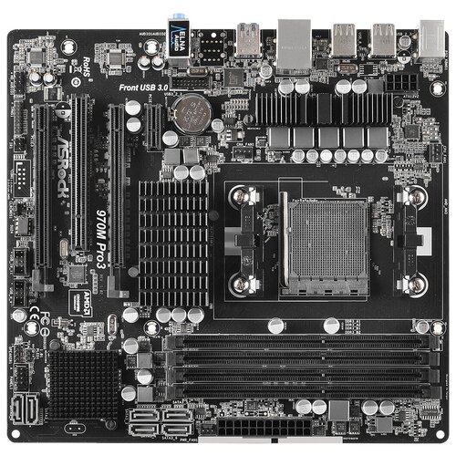 ASRock М.пл. ASRock 970M Pro3 (S-AM3+/AMD 970/4xDDR3/2xPCI-Ex16/1xPCI-Ex1/1xPCI/GLAN/SB7.1/mATX) RET