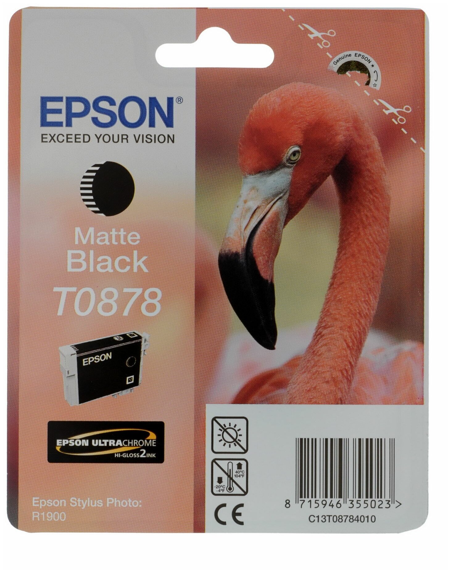 Картридж Epson C13T08784010, черный матовый