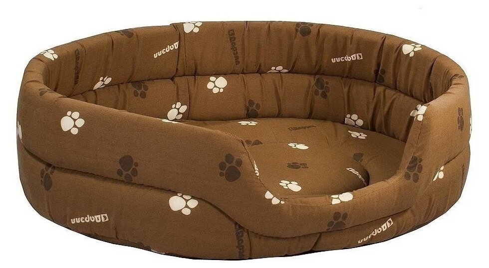 Лежак для собак и кошек Дарэлл Овальный стёганый 9142 53х42х16 см