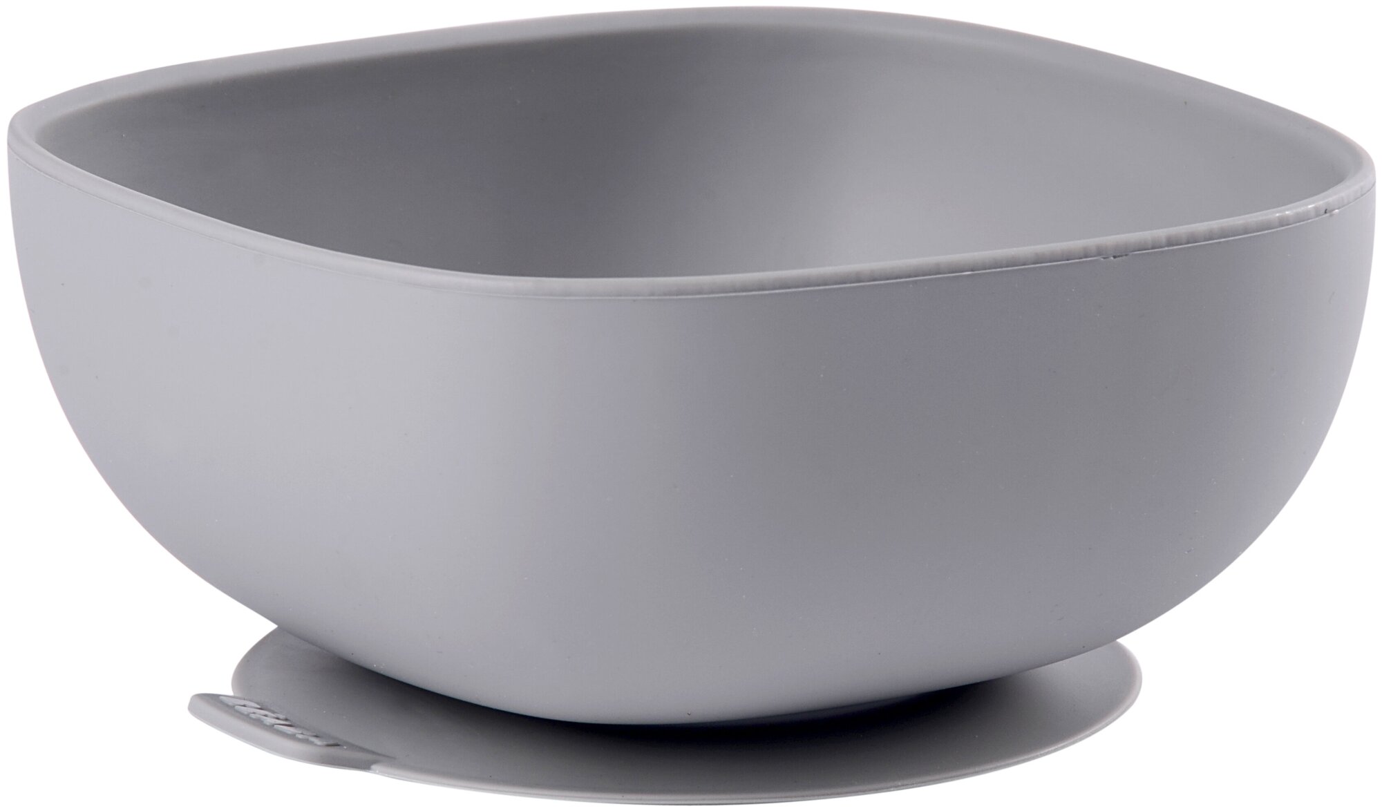 Тарелка из силикона Silicone Suction Bowl Grey