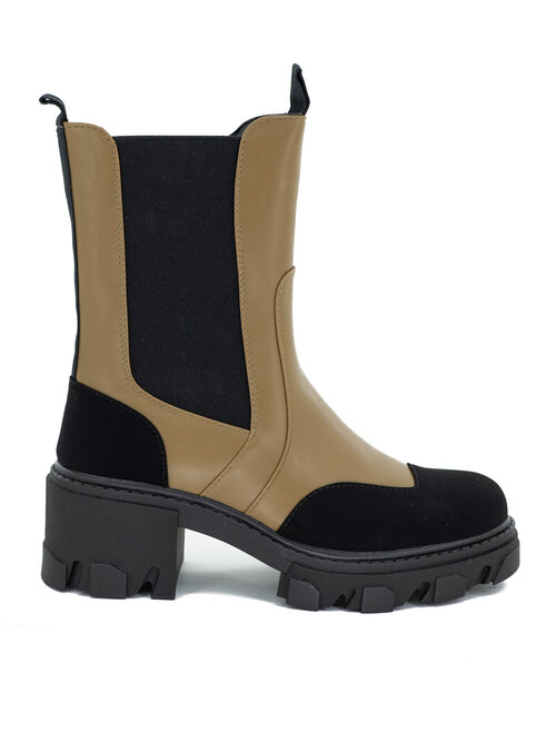 Ботинки челси  PATROL, демисезон/зима, размер 39, коричневый, черный