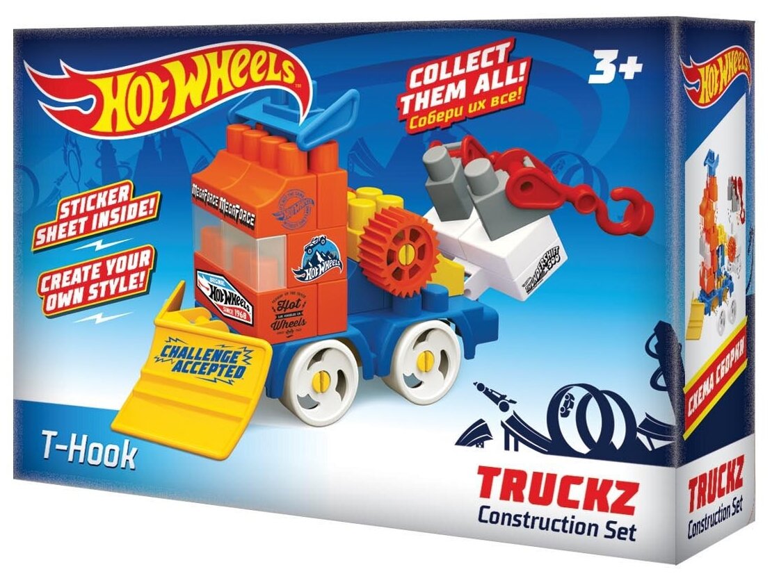 Конструктор Bauer Hot Wheels 718 Truckz T-Hook, 29 дет.