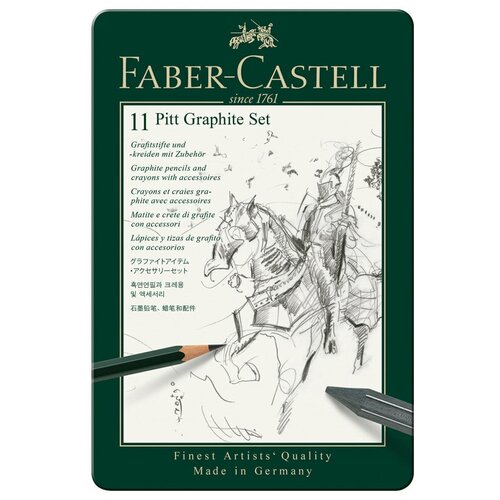 faber castell набор карандашей pitt graphite 11 предметов 112972 разноцветный 11 шт Faber-Castell Набор карандашей Pitt Graphite, 11 предметов, 112972 разноцветный 11 шт.