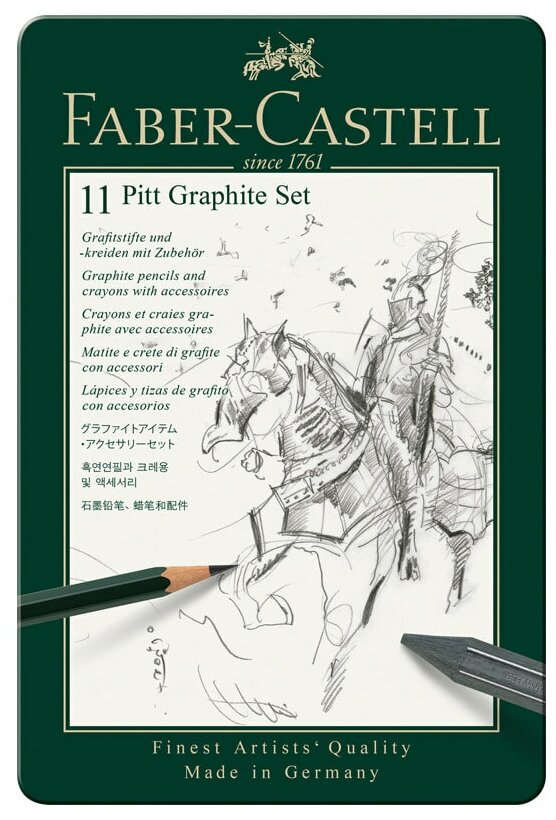 Faber-Castell Набор графита "Pitt Graphite", 11 предметов sela