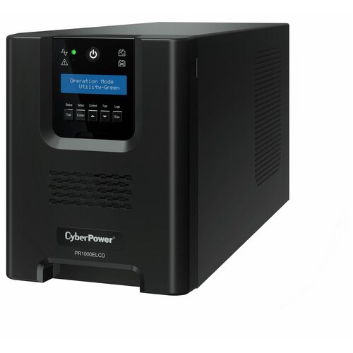 Интерактивный ИБП CyberPower PR1000ELCD чёрный 900 Вт интерактивный ибп cyberpower pr2200elcdsl чёрный