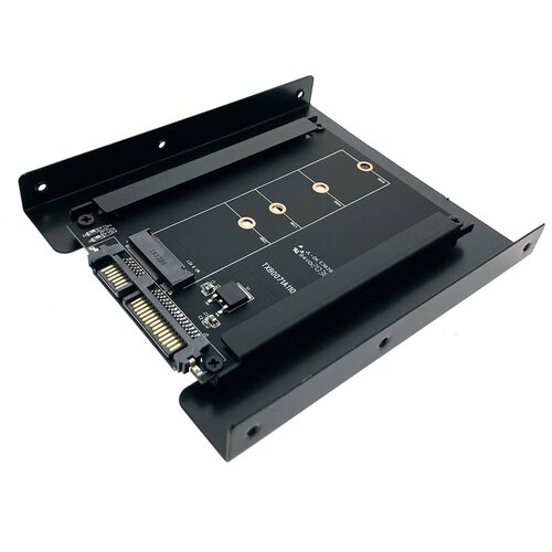 Переходник для HDD/SSD ESPADA E-M2S35, черный переходник для hdd ssd espada h322fs серебристый
