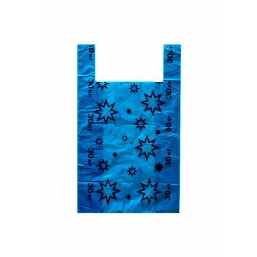Пакет майка Звезда синяя размер 3662 плотность 11 гр в упаковке 200шт 1262₽