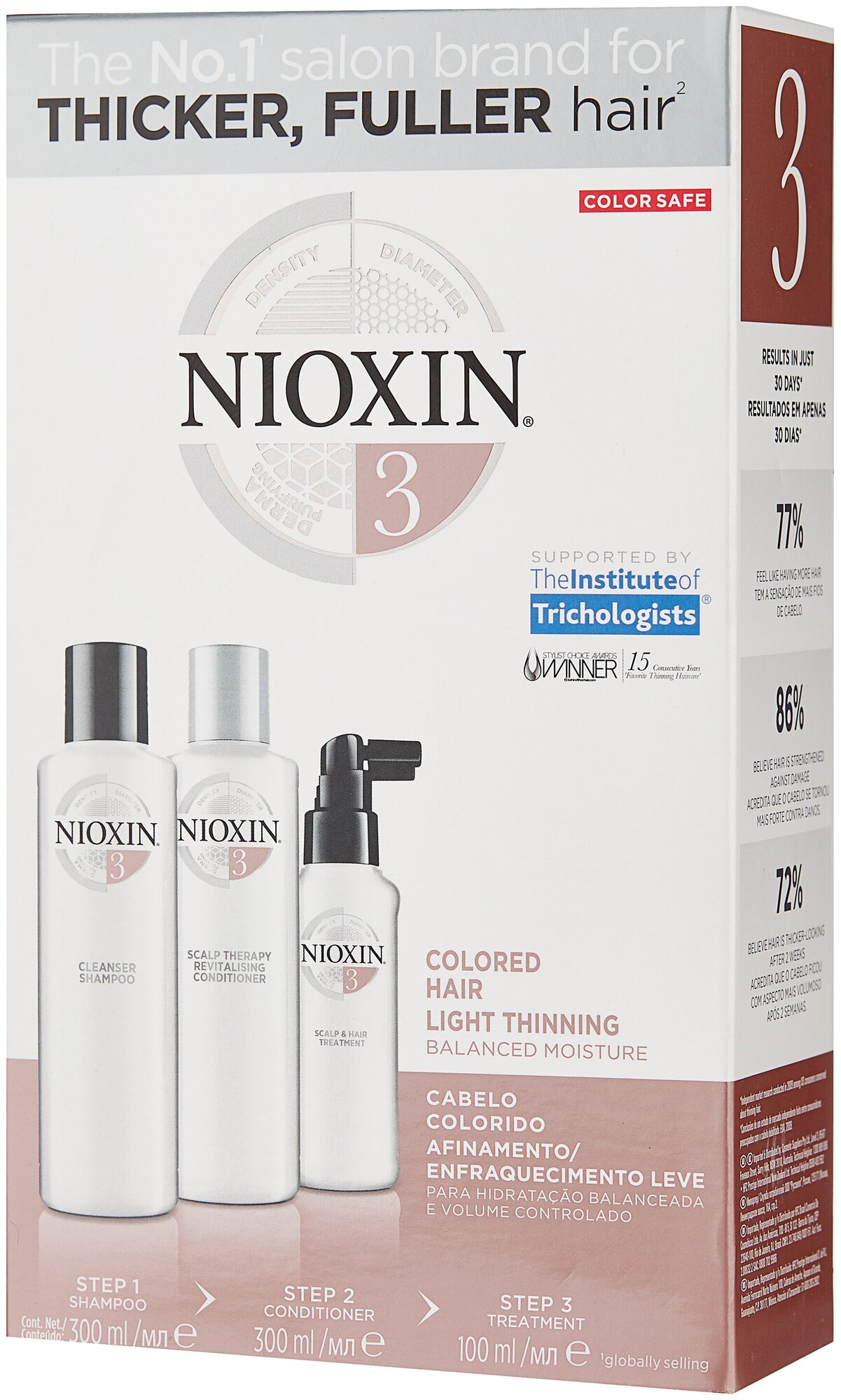 Nioxin System 3 Kit XXL -   3  XXL  +  + , 300+300+100  -