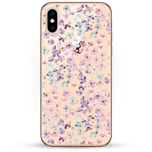 фото Силиконовый чехол цветочки на apple iphone xs andy & paul
